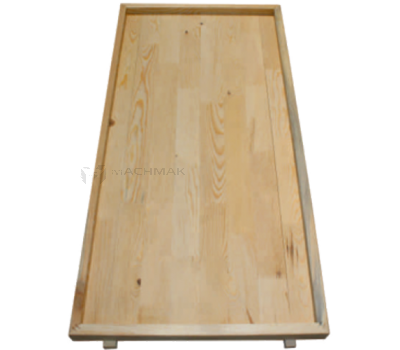 WOODEN TURKISH DELIGHT POURING TRAY resmi