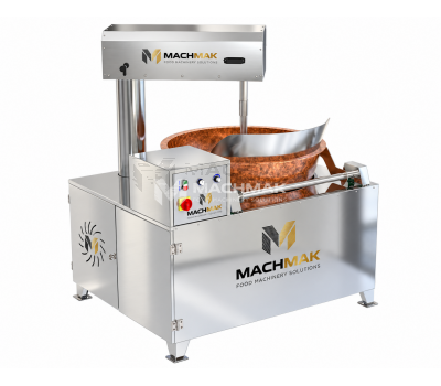 COPPER TURKISH DELIGHT COOKING MACHINE resmi